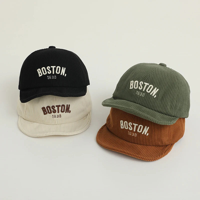 Corduroy Boston Baseball Hat