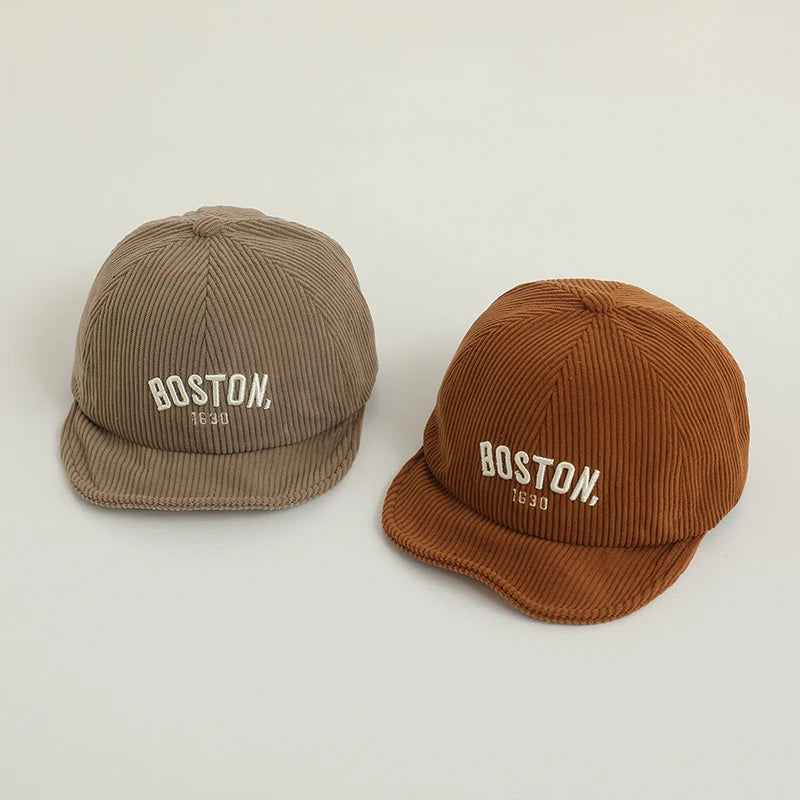 Corduroy Boston Baseball Hat