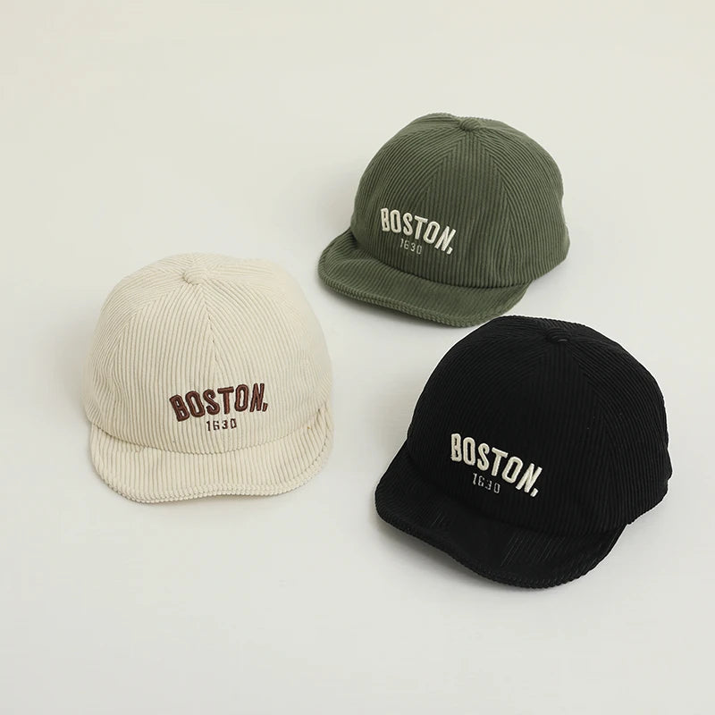 Corduroy Boston Baseball Hat