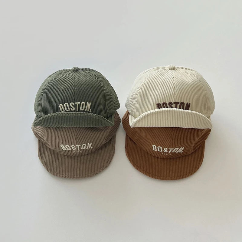 Corduroy Boston Baseball Hat