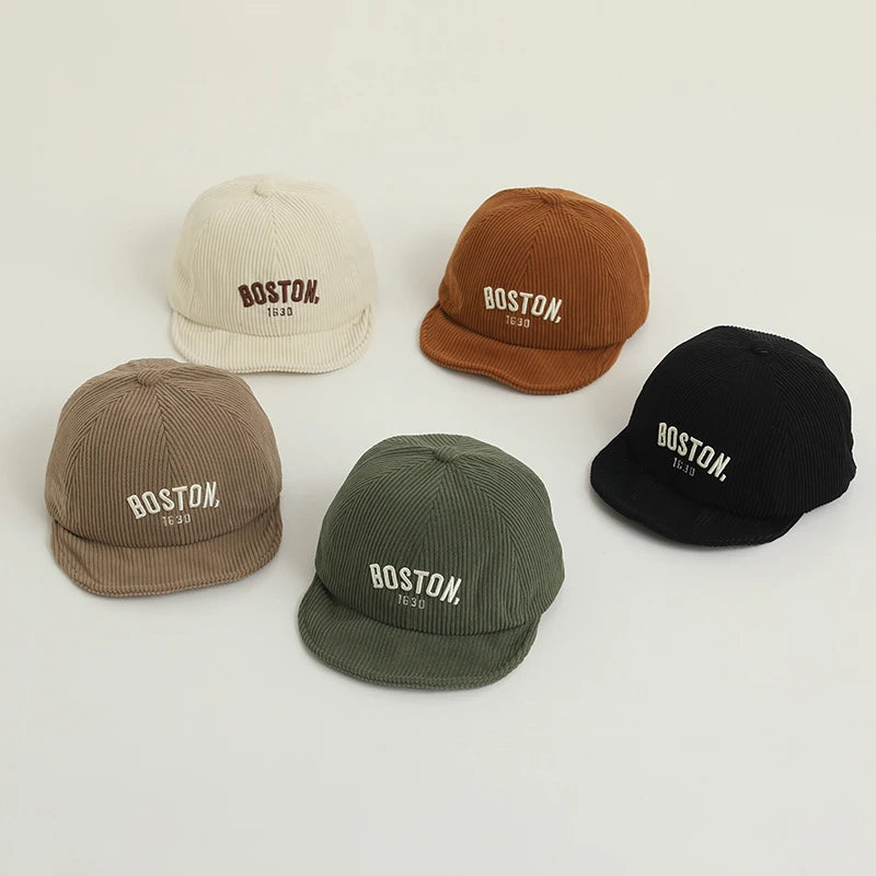 Corduroy Boston Baseball Hat